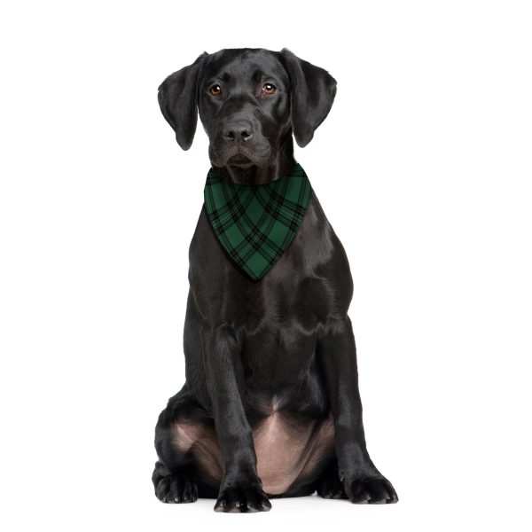 Green Tartan - Dog Bandana - 4 Sizes Online Hot Sale