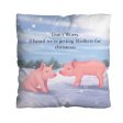 Xmas Pigs in Blankets - Cushion - Two Sizes on Sale