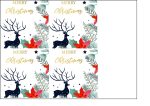 Merry Christmas Stag - Edible Cake Toppers Cheap