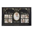 In Loving Memory - Gold & Black - Personalised Photo 5ft x 3ft Fabric Banner Hot on Sale