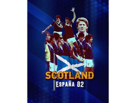 Scotland 1982 World Champions - A4 Metal Sign Plaque - Frame Options Available Online Hot Sale