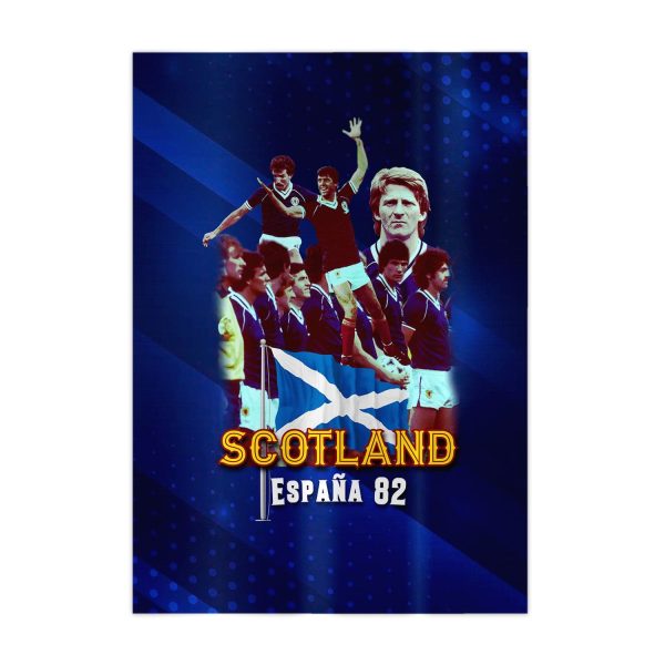 Scotland 1982 World Champions - A4 Metal Sign Plaque - Frame Options Available Online Hot Sale