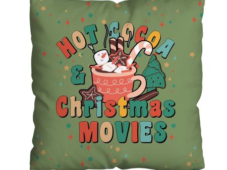 Hot Cocoa & Christmas Movies - Cushion - Two Sizes Discount