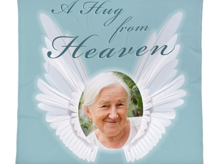 A Hug From Heaven Fleece Throw - Large Size 150cm x 150cm Online now