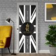 King Charles Coronation - B&W Union Jack Flag - Door Banner Hot on Sale