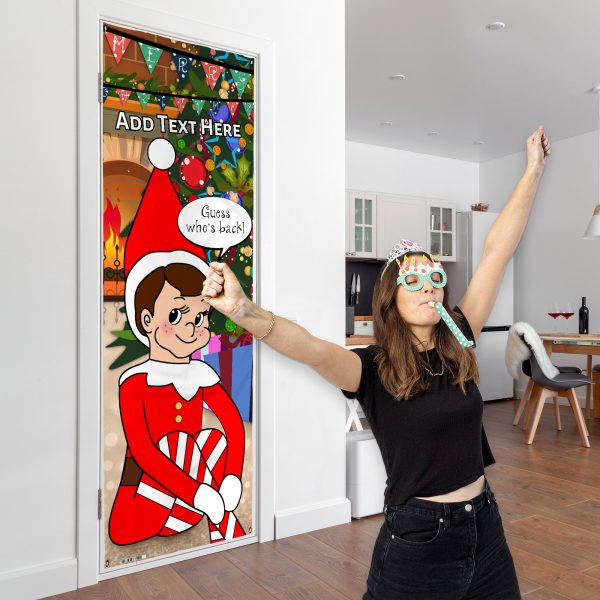 Personalised Naughty Elf - Door Banner Online Hot Sale