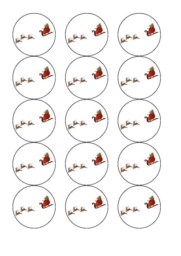 Santa Sleigh Cocktail Toppers Sale