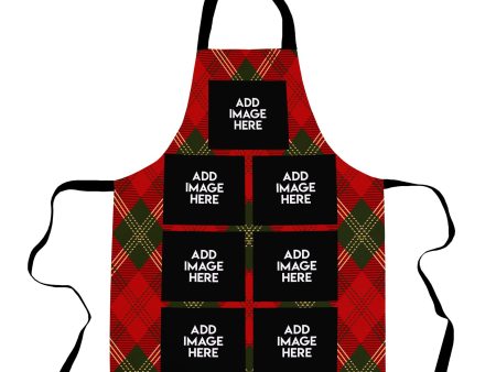 Christmas Tartan - 7 Photos - Personalised Adult Apron on Sale