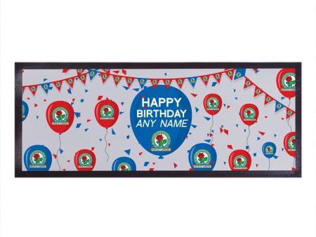 Blackburn Rovers FC - Balloons Personalised Bar Runner - Officially Licenced Discount