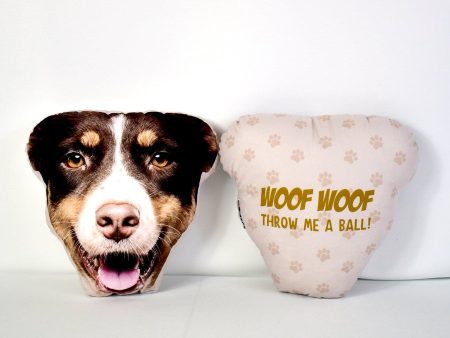 Pet Face Cushion - Paw Prints Hot on Sale