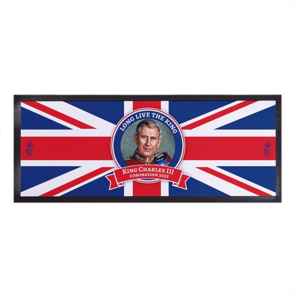 King Charles Coronation - Royal Portrait - Bar Runner For Sale