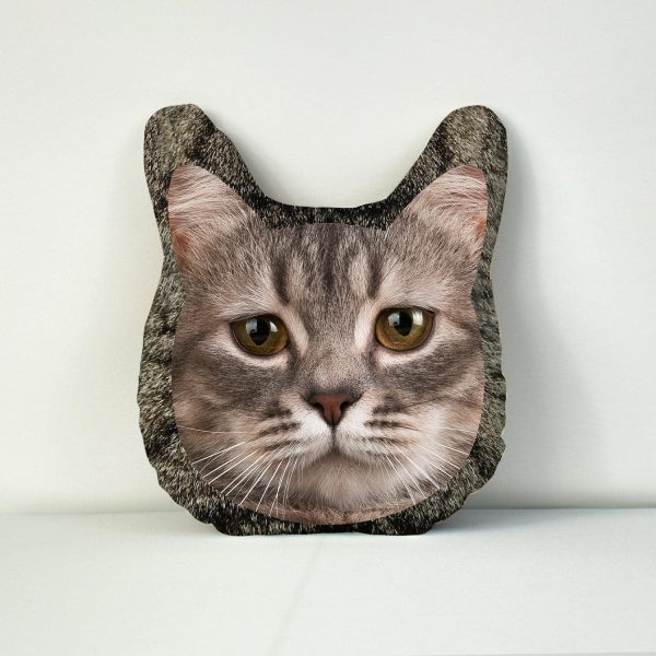 Mega Pet Face Cushion - Tabby Fur Hot on Sale