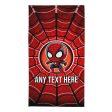 Cartoon Spider Web - Personalised Beach Towel - 150CM X 75CM Supply