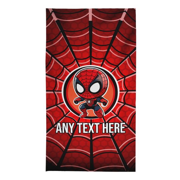 Cartoon Spider Web - Personalised Beach Towel - 150CM X 75CM Supply