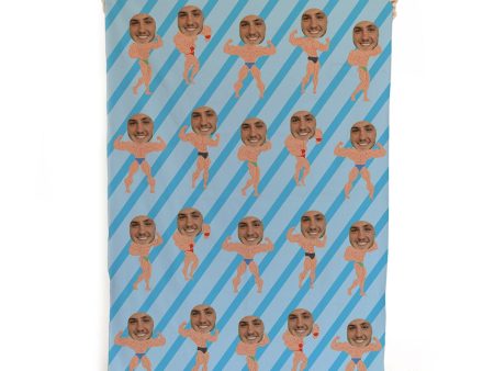 Muscle Man - Face Character Large Lightweight, Microfibre Beach Towel Online Hot Sale