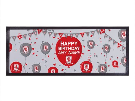 Middlesbrough FC - Balloons Personalised Bar Runner - Officially Licenced For Sale