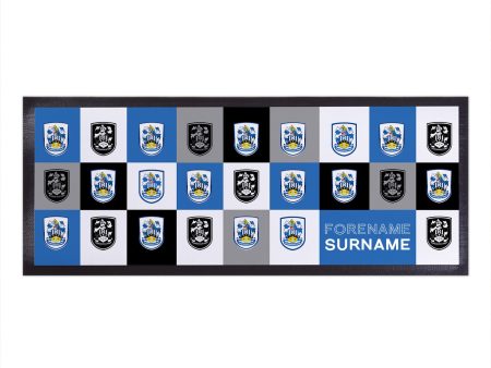 Huddersfield Town - Chequered Personalised Bar Runner - Officially Licenced Online