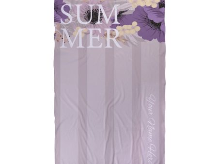 Neutral Summer - Personalised Large Lightweight, Microfibre Beach Towel Online