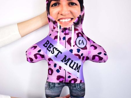 Best Mum Animal Print Hoodie - Personalised Mini Me Doll Supply