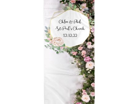 Personalised Text - Blush Side Garland - Wedding Door Banner on Sale