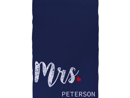 Mrs - Personalised Large Lightweight, Microfibre Beach Towel Online Hot Sale