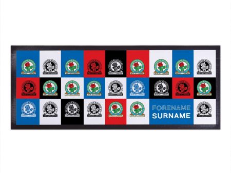 Blackburn Rovers FC - Chequered Personalised Bar Runner - Officially Licenced Fashion