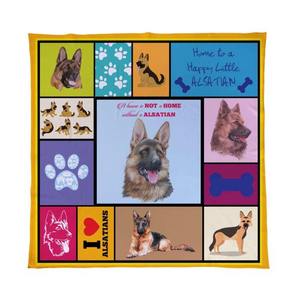 Alsatian - Colourful Pet Blanket Online