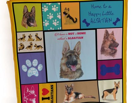 Alsatian - Colourful Pet Blanket Online