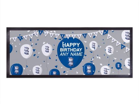 Birmingham City FC - Balloons Personalised Bar Runner - Officially Licenced For Cheap