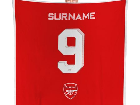 Arsenal FC Back of Shirt Fleece Blanket - Officially Licenced on Sale