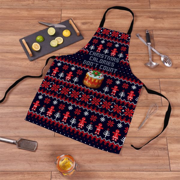 Christmas Calories -  Adult Apron For Sale