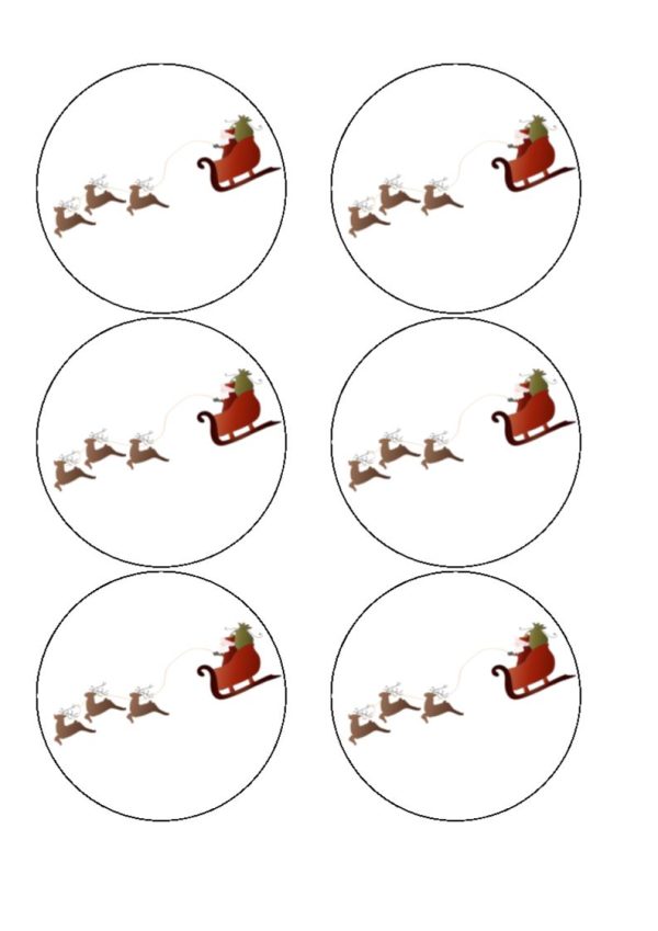 Santa Sleigh Cocktail Toppers Sale