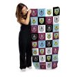 Burnley FC Chequered - Personalised Beach Towel - 150cm x 75cm - Officially Licenced For Sale