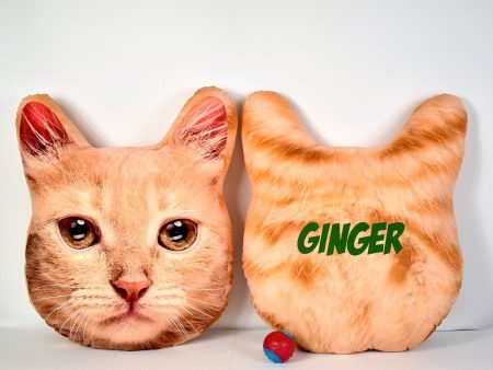 Mega Pet Face Cushion - Ginger Fur Hot on Sale