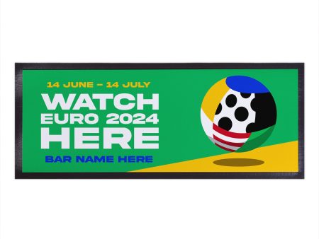 Euro 24 - Watch Euro 2024 Here - Personalised Bar Runner For Cheap