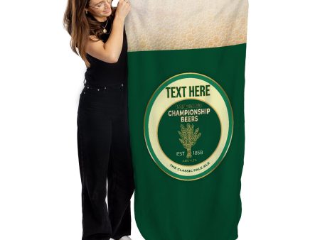 Beer - Landlord - Personalised Lightweight, Microfibre Beach Towel - 150CM X 75CM Online now