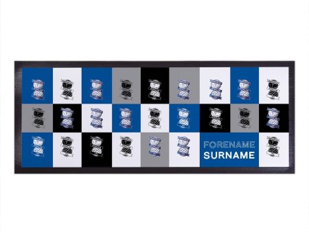 Birmingham City FC - Chequered Personalised Bar Runner - Officially Licenced Cheap