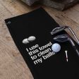 I Use This Towel To Clean My Balls - Funny Golf-Themed Golf Towel Cheap