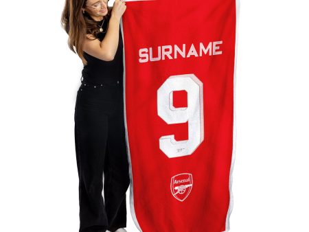 Arsenal FC Back of Shirt Beach Towel - 150cm x 75cm - Officially Licenced Fashion