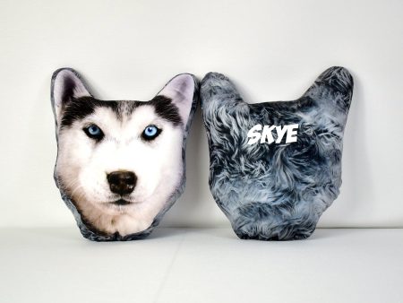 Pet Face Cushion - Grey Fur Sale