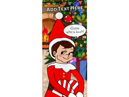 Personalised Naughty Elf - Door Banner Online Hot Sale