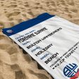 Bolton Wanderers - Ticket Personalised Lightweight, Microfibre Beach Towel - 150cm x 75cm - Officially Licenced For Discount