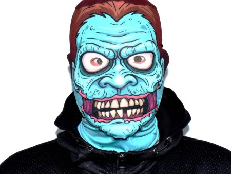 Cartoon Blue Zombie - Faceskin Supply