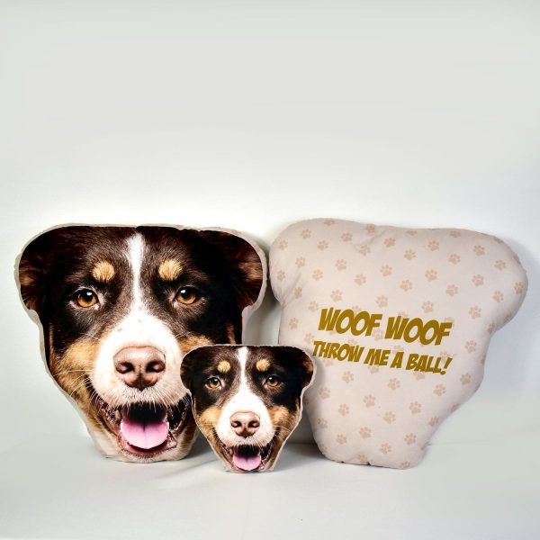 Mega Pet Face Cushion - Paw Prints Online Sale