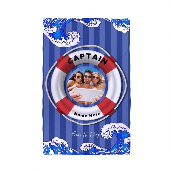 Captain - Seas the day - Large Beach Towel Online Sale