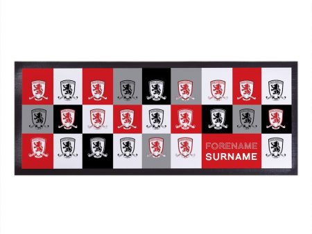 Middlesbrough FC - Chequered Personalised Bar Runner - Officially Licenced on Sale