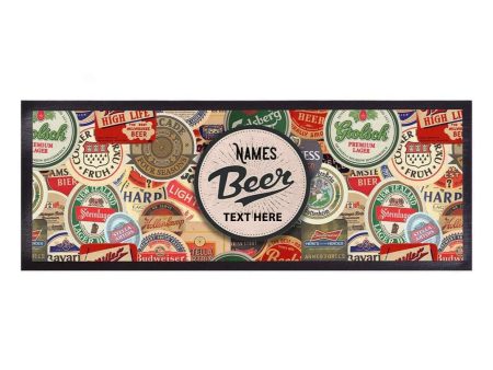 Beer Mat - Personalised Text Bar Runner Online Sale