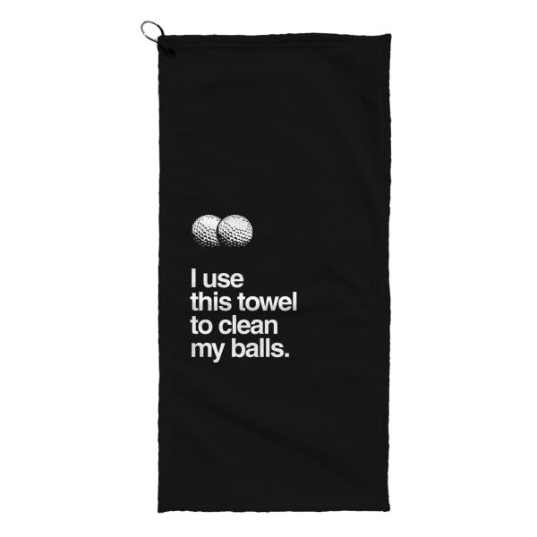 I Use This Towel To Clean My Balls - Funny Golf-Themed Golf Towel Cheap