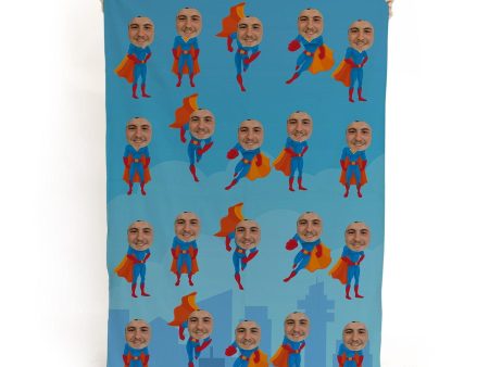 Superhero - Face Character Large Lightweight, Microfibre Beach Towel For Sale