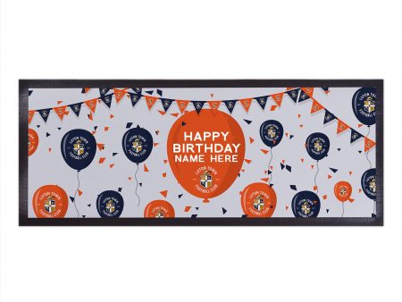 Luton Town - Balloons Personalised Bar Runner - Officially Licenced For Discount